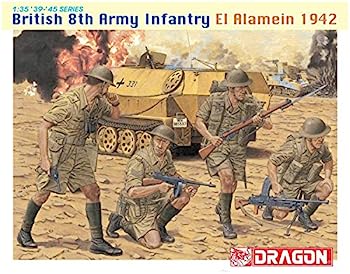 【中古】ドラゴン 1/35 第二次世界大戦 イギリス第8軍 歩兵 エル・アラメイン 1942 フィギュア4体セット プラモデル DR6390