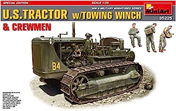 【中古】ミニアート 1/35 米軍トラクター牽引ウインチ付 兵士3体付 MA35225 プラモデル