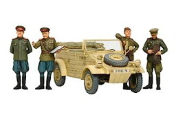 【中古】タミヤ 1/35 スケール限定シリーズ ソビエト陸軍 指揮官・スタッフカーセット 人形4体付 プラモデル 25153