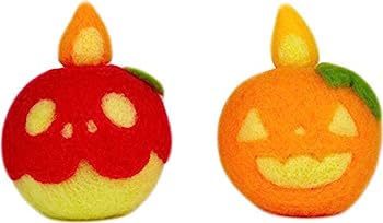 【中古】ハマナカ フェルトキット Needle Acrylic Felt Halloween かぼちゃとりんごのロウソクおばけ H441-473
