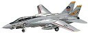 【中古】ハセガワ 1/48 アメリカ海軍 F-14A トムキャット プラモデル PT46