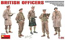 【中古】(非常に良い)ミニアート 1/35 イギリス士官 5体入り プラモデル