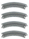【中古】(非常に良い)KATO Nゲージ ユニトラックコンパクト曲線線路R150-45° 4本入 20-174 鉄道模型用品