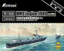 【中古】【王者堂】 フライホークモデル 1/700 プラモデル イギリス海軍 HMS L級驅逐艦 リージョン 1941 FH1103 FH1103s FlyHawk (高級仕様：FH1103s)