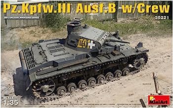 【中古】ミニアート 1/35 第二次世界大戦 ドイツ軍 3号戦車B型 5体乗員付 プラモデル MA35221