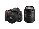 【中古】パナソニック ミラーレス一眼カメラ LUMIX G3 ダブルズームキット センシュアルブラウン DMC-G3W-T