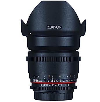 【中古】Rokinon DS16M-C 16mm T2.2 シネ広角レンズ Canon EF-S デジタル一眼レフカメラ用