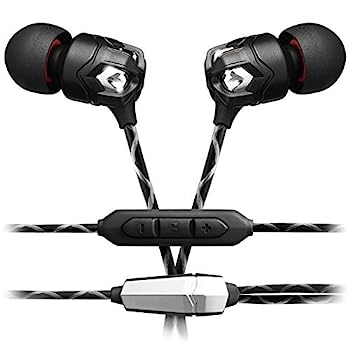 【中古】（非常に良い）V-MODA Zn カナル型 モダン オーディオマニアヘッドフォン ボタン1つ付き リモートとマイク付き 3-Button ZN3B-NERO