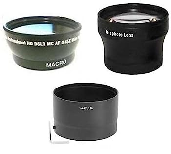 【中古】ワイドレンズ + 望遠レンズ + チューブアダプターバンドル Nikon CoolPix P500カメラ用