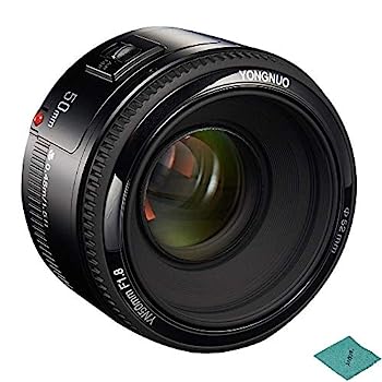 YONGNUO YN50mm F1.8 標準プライムレンズ 大口径オートフォーカスレンズ Canon EFマウントRebel DSLRカメラ対応 (CXK5648617516965WD)