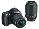 【中古】（非常に良い）Nikon デジタル一眼レフカメラ D60 ダブルズームキット D60WZ