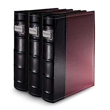 【中古】（非常に良い）Bellagio-Italia DVD Storage Binder - 3 Pack Burgundy