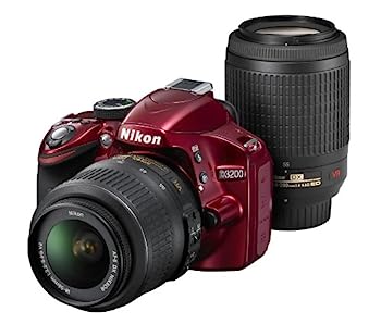 šۡɤNikon ǥե D3200 200mm֥륺७å 18-55mm/55-200mm° ...