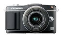 【中古】(非常に良い)OLYMPUS ミラーレス一眼 PEN mini E-PM2 レンズキット ブラック E-PM2 LKIT BLK
