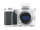 【中古】Nikon ミラーレス一眼 Nikon 1 V2 ボディー ホワイト N1V2WH