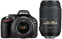 【中古】(非常に良い)Nikon デジタル一眼レフカメラ D5200 ダブルズームキット AF-S DX NIKKOR 18-55mm f/3.5-5.6G V...
