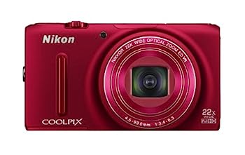 【中古】（非常に良い）Nikon デジタルカメラ COOLPIX S9500 光学22倍ズーム Wi-Fi対応 ヴェルヴェットレッド S9500RD