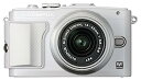 【中古】(非常に良い)OLYMPUS ミラーレス一眼 PEN Lite E-PL6 レンズキット ホワイト E-PL6 LKIT WHT