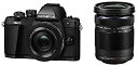 【中古】OLYMPUS ミラーレス一眼 OM-D E-M10 MarkII EZダブルズームキット ブラック