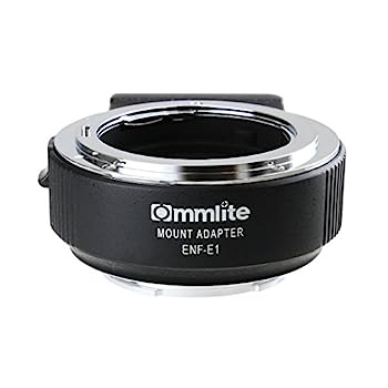 【中古】(非常に良い)Commlite レンズマウントアダプター CM-ENF-E1 PRO (ニコンFマウントレンズ → ソニーEマウント変換) 電子接点付き