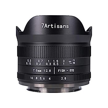 SONY - 【中古】7artisans 7.5mm F2.8 II マニュアルレンズ 魚眼広角レンズII カメラ交換レズ 手動フォーカス ソニーE (APS-C) A5000 A5100 A6000 A6300 A6500 N