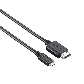 【中古】(非常に良い)ELECOM MHL3.0ケーブル 1.0m ブラック MPA-MHL3C10BK