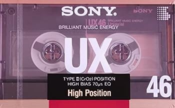 【中古】（非常に良い）ソニー カセットテープ ハイポジ UX 46分 デジタル対応 シャープな高域音 UX 46
