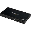 【中古】(非常に良い)StarTech.com HDMI分配器/1入力2出力/4K60Hz HDMI 2.0対応スプリッター/スケーラー内蔵/3.5mmステレオ...