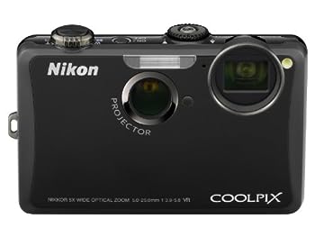 【中古】（非常に良い）Nikon デジタルカメラ COOLPIX (クールピクス) S1100pj ブラック S1100PJBK 1410万画素 光学5倍ズーム 広角28mm 3型タッチパネル液晶プロジェク