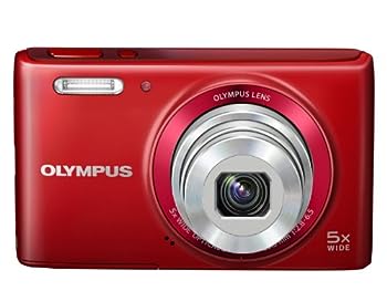 【中古】（非常に良い）オリンパス コンパクトデジタルカメラ STYLUS VGー180 レッド