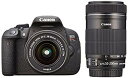 【中古】(非常に良い)Canon デジタル一眼レフカメラ EOS Kiss X7i ダブルズームキット EF-S18-55 IS STM/EF-S55-250 ...