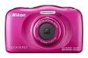 【中古】（非常に良い）Nikon デジタルカメラ COOLPIX W100 防水 W100PK クールピクス ピンク