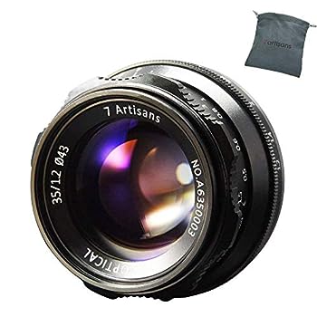 【中古】（非常に良い）7artisans 35mm F1.2 マニュアルフォーカスプライムレンズ XF X-A1、X-A10、X-A2、X-A3、X-at、X-M1、X-M2、X-T1、X-T10、X-T2、X-T3、X-T20、X-