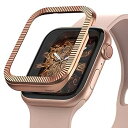 【中古】（非常に良い）「Ringke」Apple Watch Series 6 / 5 / 4 / SE / SE2 44mm ケース ステンレス製 バンパー カスタム 保護 フレーム 簡単取り付け メタリック 超薄