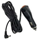 【中古】(非常に良い)DCプラグ(3.5/1.3mm)タイプ シガーソケット電源アダプター 12V/1.5A コード長3.5m ON/OFFスイッチ付 ヒューズ...