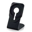 【中古】(非常に良い)エレコム スマホスタンド 「MagSafe充電器をはめて使う」 iPhone12シリーズ対応 アルミニウム ブラック AMS-DSCHAL...