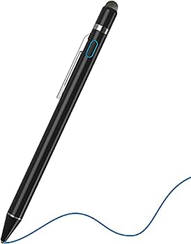 【中古】（非常に良い）タッチペン 極細 スタイラスペン スマートフォン iPad iPhone IOS Android用 タッチペン 静電容量式 ツムツム USB充電式 銅製1.4mm 2in1 導電繊