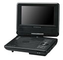 【中古】(非常に良い)グリーンハウス 単3形乾電池対応 7型ワイド液晶(800×480ピクセル)搭載ポータブルDVDプレーヤー (車載用ヘッドレスト取り付けキッ...