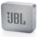 【中古】(非常に良い)JBL GO2 Bluetoothスピーカー IPX7防水/ポータブル/パッシブラジエーター搭載 グレー JBLGO2GRY