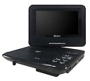 【中古】(非常に良い)山善 キュリオム ポータブルDVDプレーヤー CPRM対応 7インチ(16:9) AC/DC対応 車載用バッグ付き CPD-N72(B)