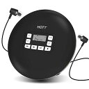 【中古】(非常に良い)HOTT CD611T ポータブルCDプレーヤー Bluetooth V5.0ヘッドフォン付き USBケーブル 耐衝撃 ウォークマン CD...
