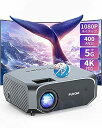 【中古】(非常に良い)プロジェクター 小型 400ANSIルーメン& 5G&2.4Gwifi 1080P 4K対応 8W HIFIピーカー ホームプロジェクター...