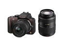 【中古】(非常に良い)パナソニック ミラーレス一眼カメラ LUMIX G3 ダブルズームキット センシュアルブラウン DMC-G3W-T