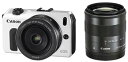 【中古】(非常に良い)Canon ミラーレス一眼カメラ EOS M ダブルレンズキット EF-M18-55mm F3.5-5.6 IS STM/EF-M22mm...