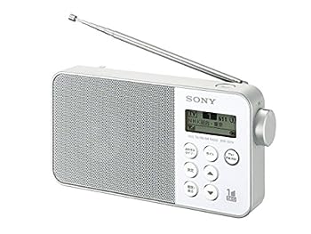 【中古】（非常に良い）ソニー ラジオ XDR-55TV : FM/AM/ワンセグTV音声対応 おやすみタイマー搭載 乾電池対応 ホワイト XDR-55TV W