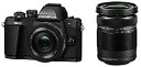 【中古】(非常に良い)OLYMPUS ミラーレス一眼 OM-D E-M10 MarkII EZダブルズームキット ブラック