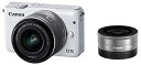 【中古】(非常に良い)Canon ミラーレス一眼カメラ EOS M10 ダブルレンズキット(ホワイト) EF-M15-45mm F3.5-6.3 IS STM ...