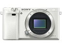 【中古】（非常に良い）ソニー SONY ミラーレス一眼 α6000 ボディ ホワイト