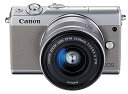【中古】(非常に良い)Canon ミラーレス一眼カメラ EOS M100 EF-M15-45 IS STM レンズキット(グレー) EOSM100GY1545I...