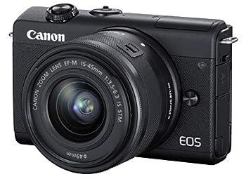 【中古】（非常に良い）Canon ミラーレス一眼カメラ EOS M200 標準ズームキット ブラック EOSM200BK-1545ISSTMLK